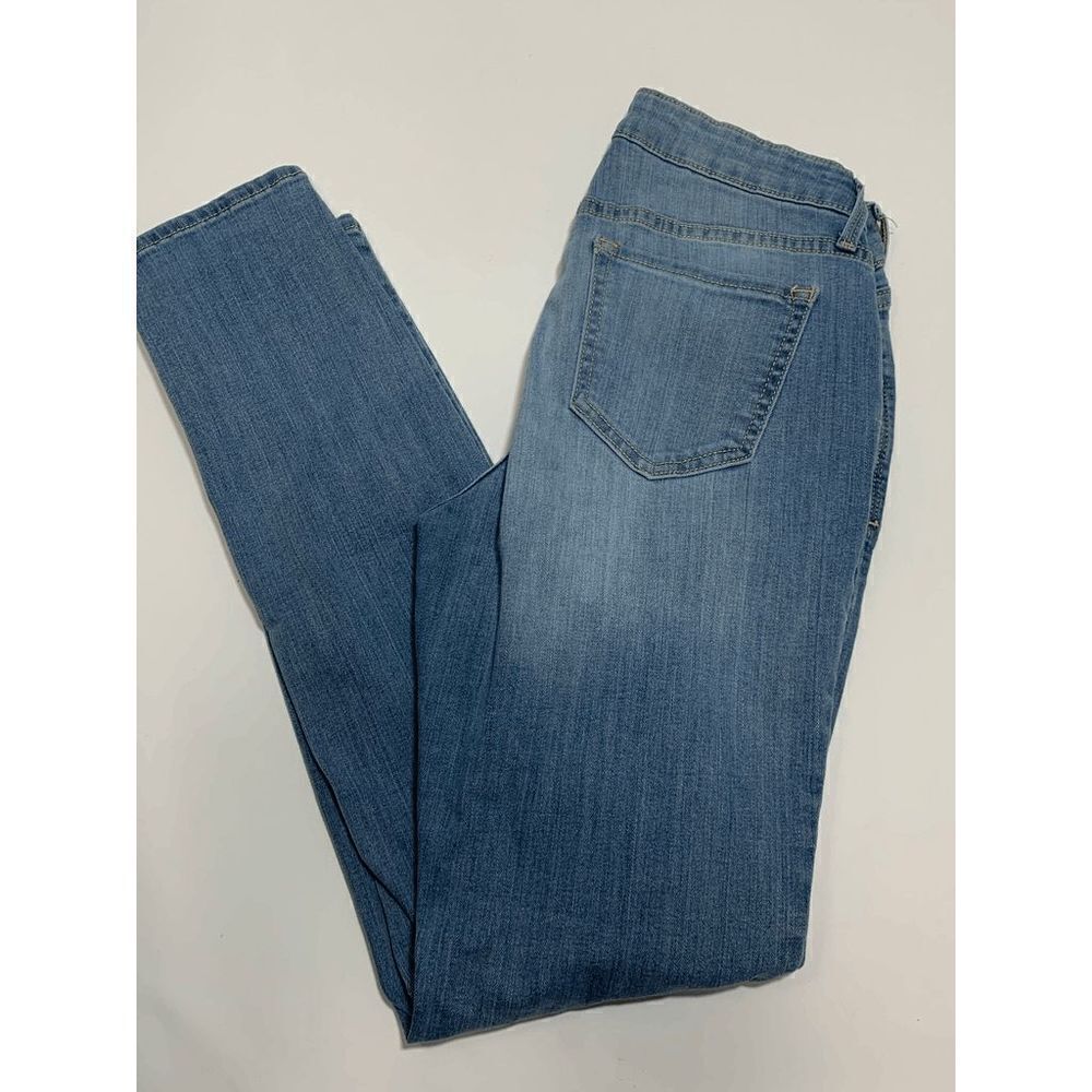 Old Navy Womens Denim Jeans Skinny Rockstar Distressed Blue Medium Wash Size 10R - Picture 1 of 10